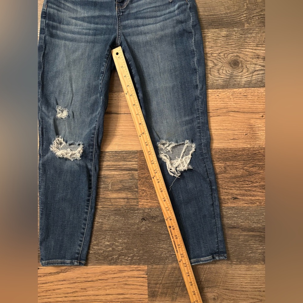 American Eagle Next Level Stretch Super Hi-Rise Jegging Jeans Sz4 Short Curvy - Picture 3 of 8